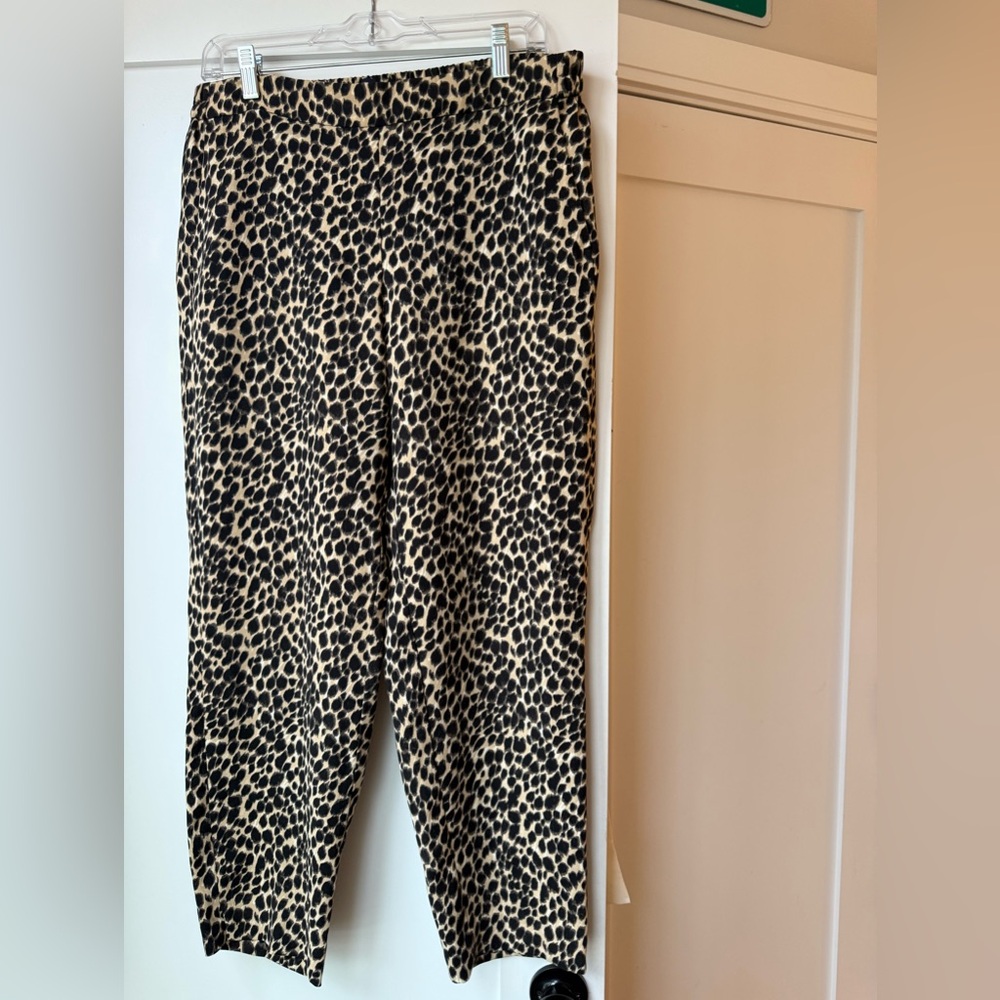 Jcrew Leopard Print Pants